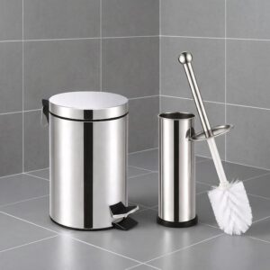 Lixeira e escova sanitária